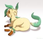  ambiguous_gender eeveelution generation_4_pokemon hi_res leafeon nintendo pokemon pokemon_(species) riso_bianca 