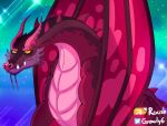  adult_swim balthromaw cartoon_network dragon male raush red_body red_scales rick_and_morty scales scalie solo spikes spikes_(anatomy) wings 