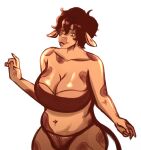  anthro awordnax big_(disambiguation) bovid bovine breasts cattle chubby_anthro chubby_female female hi_res mammal markings spots spotted_markings 