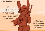  anthro eyewear female goggles gun hood lagomorph leporid mammal pregnant pregnant_female rabbit ranged_weapon solo virteil weapon 