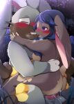  &lt;3 &lt;3_eyes anthro balls blush bodily_fluids breasts breath butt cowgirl_position cum cum_in_pussy cum_inside diggersby domestic_rabbit duo embrace english_lop female floppy_ears forest from_front_position fur generation_6_pokemon genital_fluids genitals hair hand_on_hip hi_res hug lagomorph leporid looking_at_another looking_over_shoulders lop_rabbit male male/female male_on_bottom mammal mastery_position night nintendo nude on_bottom on_top open_mouth oryctolagus outside penetration penis plant pokemon pokemon_(species) prrrrrrmine rabbit rin_rinnet saliva sex sitting straddling sweat teeth tongue tree vaginal vaginal_penetration 
