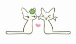  4chan 4clan ambiguous_gender animated cloverstar_(4clan) domestic_cat duo felid feline felis labbit1337 loop mammal 