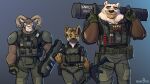  absurd_res anthro assault_rifle athletic athletic_female battering_ram bear bert_&#039;rip&#039;_grizzoli bighorn_sheep bovid brown_bear bulletproof_vest caprine cliff_(grizzlygus) disney female grizzly_bear grizzlygus grolar_bear group gun harley_waraabe hi_res hybrid hyena law_enforcement male mammal muscular muscular_male polar_bear police psakorn_tnoi ranged_weapon rifle sheep shield size_difference special_forces spotted_hyena swat tactical tactical_gear trio ursine weapon zootopia zpd 