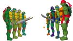  2023 absurd_res anklet anthro barefoot blue_mask bottomwear clothing donatello_(tmnt) elbow_pads feet footwear full-length_portrait green_body group hi_res humanoid_feet jewelry katana knee_pads kunai leonardo_(tmnt) male mask melee_weapon michelangelo_(tmnt) ninja nunchaku orange_mask plantigrade portrait purple_mask raphael_(tmnt) red_bottomwear red_clothing red_mask red_shorts reptile rise_of_the_teenage_mutant_ninja_turtles scalie shell shorts side_view socks sparksstars square_crossover staff stirrup_socks sword teenage_mutant_ninja_turtles teenage_mutant_ninja_turtles_(1987) turtle warrior weapon wooden_staff 