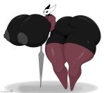  absurd_res anthro areola arthropod bent_over big_breasts big_butt breasts butt clothing empty_eyes exposed_breasts female grey_areola grey_nipples hi_res hollow_knight hoodie hornet_(hollow_knight) huge_breasts huge_butt huge_thighs hyper hyper_breasts hyper_butt leggings legwear nail_(weapon) nipples non-mammal_breasts simple_background solo stemingbunbun team_cherry thick_thighs topwear 