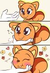  &lt;3 2023 anthro blush buckteeth comic disembodied_hand disney eyes_closed face_squish female hi_res kiff_(series) kiff_chatterley kiff_kaff mammal notched_ear parody rodent sciurid squish teeth tree_squirrel 