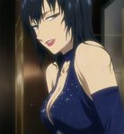  428 alphard black_hair breasts canaan cleavage dress large_breasts screencap solo 