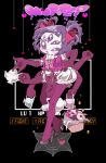  1girl elbow_gloves extra_arms extra_eyes fang gloves high_heels highres insect_girl looking_at_viewer monster_girl muffet multiple_arms short_twintails spider_girl tea teapot thighhighs twintails undertale 
