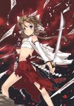  achunchun animal_ears nekomimi sarashi sword torn_clothes 