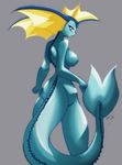  brown_eyes chalosan female furry pokemon vaporeon 