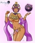  ass breasts cosplay crossover curvy dark_skin green_eyes looking_at_viewer menace menace_(cosplay) menat noriyuki_works panties queen&#039;s_blade revealing_clothes smile street_fighter underboob underwear wide_hips 