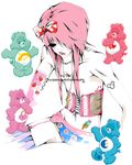  bears bow care_bears corset female lowres pink_hair 