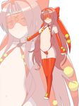  0peko glasses long_hair moemon octillery panties personification pokemon red_panties underwear 