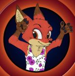  4_fingers amber_eyes anthro canid canine cub disney fan_character female fox fur gloves_(marking) luna_wilde_(character) mammal markings otakurec37 red_fur young ziegelzeig zootopia 