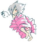  .hack//g.u. 1boy bad_deviantart_id bad_id barefoot blanket boxers chibi grey_hair haseo_(.hack//) heart la-blanc lowres male_focus male_underwear sketch sleeping solo underwear zzz 