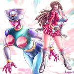  female girl long_hair mazinger_z mecha robot touei yumi_sayaka 