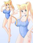  :3 :d adapted_costume animal_ears armpits artist_name bangs barefoot bell bell_choker blonde_hair blue_background blue_eyes blue_nails blue_swimsuit blush breasts casual_one-piece_swimsuit cat_ears cat_tail choker cleavage collarbone cowboy_shot eyebrows_visible_through_hair feet framboosi full_body gradient gradient_background groin hair_tie hand_on_hip hand_up hands high_ponytail impossible_clothes impossible_swimsuit jingle_bell kemonomimi_mode large_breasts legs long_legs looking_at_viewer metroid metroid:_zero_mission nail_polish o_o one-piece_swimsuit open_mouth ponytail samus_aran shiny shiny_clothes sidelocks skin_tight smile solo standing straight_hair swimsuit tail taut_clothes v white_background zero_suit zoom_layer 