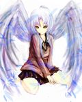  angel_beats! kami_amane_kurohime tagme tenshi wings 