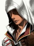  artist_request assassin's_creed_(series) assassin's_creed_ii darker_than_black ezio_auditore_da_firenze glowing glowing_eyes hood male_focus parody solo 