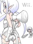  blue_eyes console controller joystick lowres nintendo oekaki personification white_hair wii wii-tan wire 