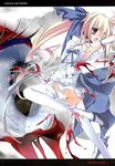  blood karomix karory subarashiki_hibi thigh-highs torn_clothes 