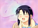  1girl azumanga_daiou cum cum_in_mouth facial kurosawa_minamo photoshop smile 