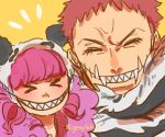  1boy 1girl age_difference brother_and_sister charlotte_katakuri long_hair one_piece siblings smile 