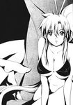  bikini_top breasts cleavage greyscale highres huge_breasts long_hair monochrome out_of_frame solo_focus source_request soyoking tengen_toppa_gurren_lagann underboob yoko_littner 