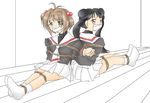  bondage cardcaptor_sakura school_uniform tape tapegag 