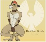  blush bound bulge corporalcathead_(artist) embarrassed felid feline khajiit male mammal razum-dar razum_dar_(character) solo teeth the_elder_scrolls the_elder_scrolls_online_(copyright) the_elders_scrolls_(copyright) video_games 