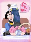  animal_ears ass blush gouguru hikari_(pokemon) panties pokemon satoshi_(pokemon) smile tail underwear 