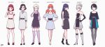  6+girls aqua_hair belt black_footwear black_gloves black_hair blue_eyes blue_hair boots brown_eyes dress elbow_gloves full_body game_&amp;_watch game_boy game_boy_advance game_boy_advance_sp game_boy_color gloves gradient_hair grey_footwear grey_hair grey_hat grey_legwear hand_on_hip handheld_game_console hands_on_hips hat high_heel_boots high_heels index_finger_raised kisaragi_yuu_(fallen_sky) long_hair looking_at_viewer multicolored multicolored_clothes multicolored_dress multicolored_hair multiple_girls nintendo nintendo_3ds nintendo_ds orange_hair original purple_eyes red_eyes red_footwear red_hair see-through shoes short_hair signature simple_background smile standing strapless strapless_dress white_background white_footwear white_hair yellow_eyes 