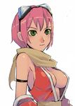  breasts gouma_reifuden_izuna huge_breasts izuna legend_of_the_unemployed_ninja ninja nipple_slip nipples pink_hair 