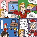  3girls comic english game_console mario_(series) multiple_girls playing_games rifyu super_famicom super_mario_bros. umineko_no_naku_koro_ni ushiromiya_jessica ushiromiya_krauss ushiromiya_natsuhi virgilia 