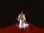  black blood haoumaru long_hair male_focus samurai_spirits solo spirits sword weapon 