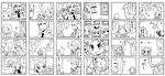  amae_koromo animal_ears bundou_seika cat_ears comic fukuji_mihoko greyscale ikeda_kana kajiki_yumi kubo_takako kuma_jet miyanaga_saki monochrome multiple_girls one_eye_closed saki someya_mako translation_request 