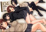  :&lt; amagami bangs bare_legs barefoot black_eyes black_hair black_jacket black_legwear black_neckwear black_skirt blazer blue_eyes blunt_bangs blush border breasts brown_eyes brown_hair closed_mouth collared_shirt copyright_name crossed_ankles eyebrows_visible_through_hair feet frown hairband highres jacket knee_up kure_masahiro large_breasts legs lineup long_hair long_legs long_sleeves looking_at_viewer loose_thighhigh lying medium_breasts miniskirt morishima_haruka multiple_girls nakata_sae no_shoes off_shoulder on_back on_side on_stomach open_mouth pleated_skirt ringlets sakurai_rihoko school_uniform shiny shiny_skin shirt short_hair side_ponytail sidelocks skirt straight_hair surprised sweater tanamachi_kaoru thighhighs twintails v-neck v_arms wavy_hair white_shirt 