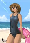  cameltoe high_cut_kingdom murasaki_nyaa nipples nyanko_batake one-piece_swimsuit school_swimsuit swimsuit 