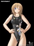  blush cameltoe competition_swimsuit high_cut_kingdom murasaki_nyaa nipples nyanko_batake one-piece_swimsuit swimsuit wet 