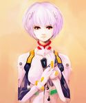  ayanami_rei bodysuit digital_media_player earphones earphones_removed hironox neon_genesis_evangelion plugsuit purple_hair red_eyes short_hair solo white_bodysuit 