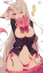  animal_ears breast_hold muuran pantsu tagme tail 