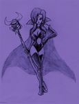  battletoads black_hair curvy dark_queen dominatrix leather rareware sexy sketch staff 