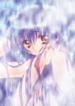  absurdres carnelian highres kao_no_nai_tsuki kuraki_suzuna long_hair looking_at_viewer nude purple_hair ribbon solo wet 