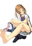  :p bad_id bad_pixiv_id bag barefoot brown_eyes brown_hair duffel_bag feet legs nike original panties pipa pov_feet school_uniform sitting skirt socks socks_removed soles solo striped striped_panties toes tongue tongue_out twintails underwear upskirt 