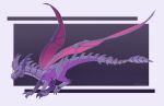  2019 claws cybernetics cyborg digital_media_(artwork) dragon feral icelectricspyro machine membranous_wings purple_eyes solo wings 