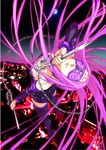  blindfold downblouse fate/stay_night fate_(series) highres katou_haruaki knife long_hair purple_hair rider solo very_long_hair 