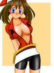  1girl breasts cameltoe cleavage haruka_(pokemon) pokemon solo tsumitani_daisuke 