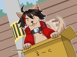  box cardboard_box dog mukki no_humans rook_(utau) utau vocaloid 