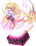  alternate_form ass bad_id bad_pixiv_id blonde_hair blue_skin bodypaint breasts breath_of_fire breath_of_fire_ii earrings highres jewelry large_breasts long_hair pink_eyes pointy_ears purple_skin rinpoo_chuan sato_toshiya solo tail tattoo very_long_hair 