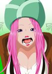  absurdres hat highres jewelry_bonney one_piece open_mouth pink_hair stiky_finkaz 